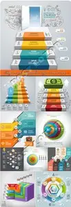 Diagram and infographics design elements vector 5