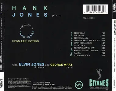 Hank Jones - Upon Reflection, The Music Of Thad Jones (1993) {Verve--Gitanes 314514898-2}