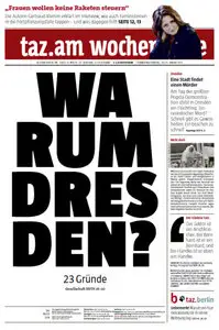 Tageszeitung TAZ vom 24 Januar 2015