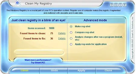 Smart PC Solutions Clean My Registry 5.3.0