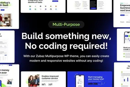 Zubaz - SaaS & Startup WordPress Theme 9E4THTX