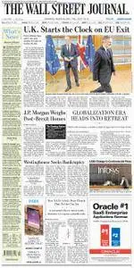 The Wall Street Journal Europe  March 30 2017