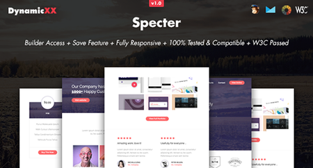 ThemeForest - Specter v1.0 - Responsive Email + Online Template Builder - 17848573