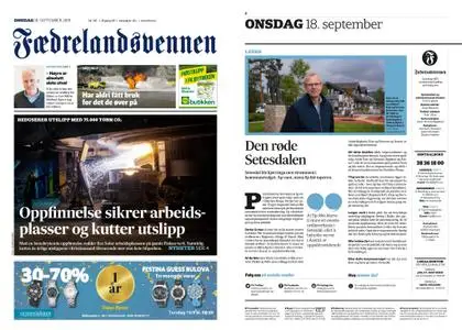Fædrelandsvennen – 18. september 2019