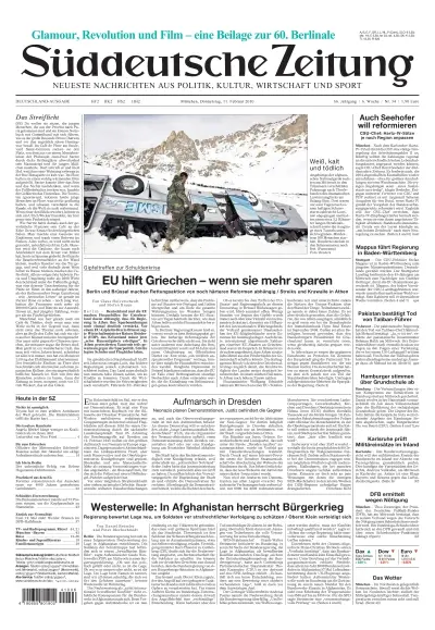 Sueddeutsche Zeitung vom 11.02.2010