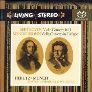 Jascha Heifetz, Charles Munch - Beethoven, Mendelssohn: Violin Concertos (2004)