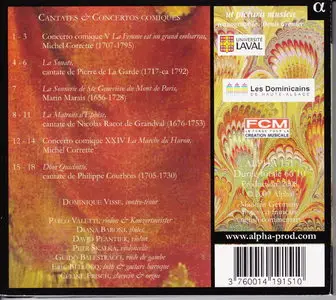 Dom Quichotte Cantates & concertos comiques Dominique Visse Café Zimmermann (2009)