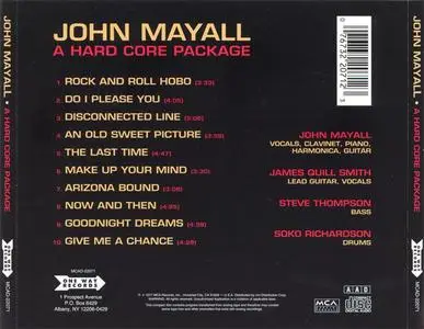 John Mayall - A Hard Core Package (1977) {1993 One Way}