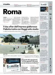 la Repubblica Roma - 12 Aprile 2018