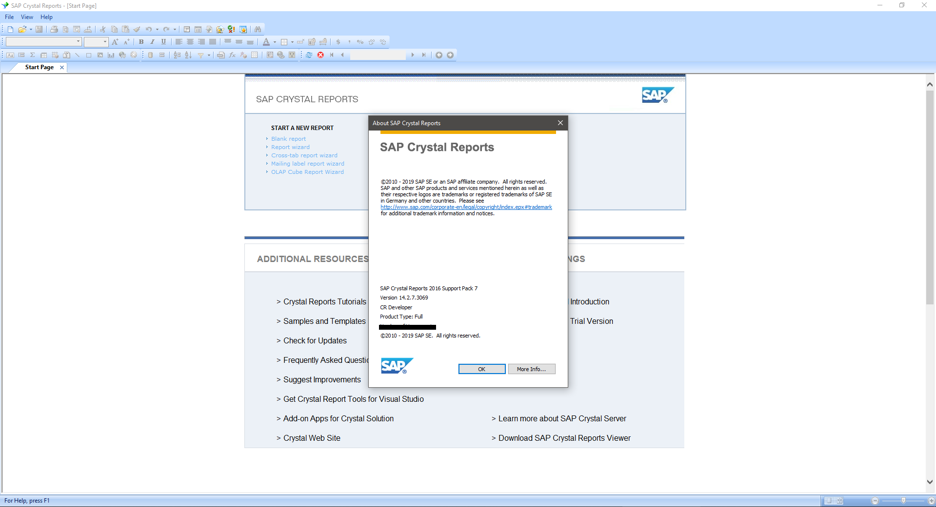 sap crystal report runtime 13.0.16 x64