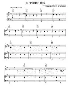 Butterflies - Kacey Musgraves (Piano-Vocal-Guitar)