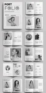 Portfolio Magazine Design Layout V8BSZ53