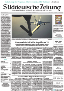 Süddeutsche Zeitung vom Freitag, 26. September 2014