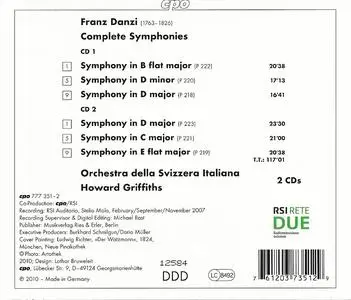 Howard Griffiths, Orchestra della Svizzera Italiana - Franz Danzi: Complete Symphonies (2010)