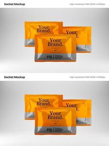 Cosmetic Sachet Mockup FL62L6N