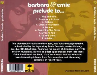 Barbara Massey & Ernie Calabria - Prelude To... (1971) Reissue 2007