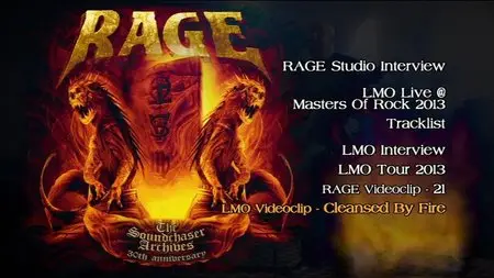 Rage - The Soundchaser Archives 30th Anniversary (2014) [2CD + DVD]