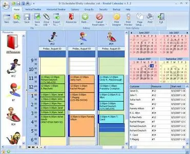 OrgBusiness Software Rental Calendar v2.0