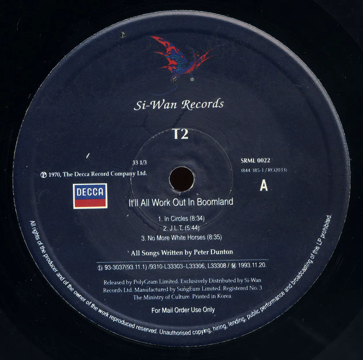 T2 - It'll All Work Out In Boomland (Decca 1970) 24-bit/96kHz Vinyl Rip
