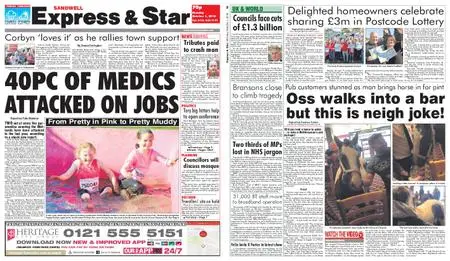 Express and Star Sandwell Edition – October 01, 2018