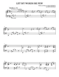 Let My Words Be Few (I'll Stand In Awe Of You) - Matt Redman (Piano Solo)