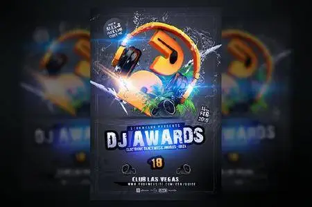 CreativeMarket - DJ Awards Flyer Template