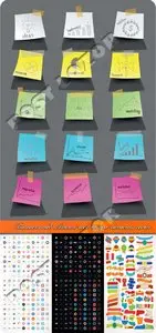 Banners and Arrows web design elements vector