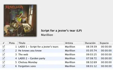 Marillion - Script For A Jester's Tear (LP / FLAC 24bit-96khz)