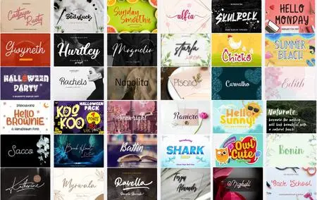 Mix Font Bundle 26 - 36 Premium Fonts, Flyers