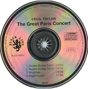 Cecil Taylor - The Great Paris Concert (1966) {Black Lion BLCD760201 rel 1994}