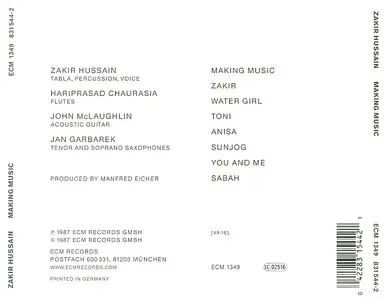 Zakir Hussain - Making Music (1987) {ECM 1349}