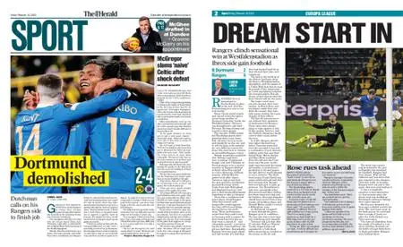 The Herald Sport (Scotland) – February 18, 2022