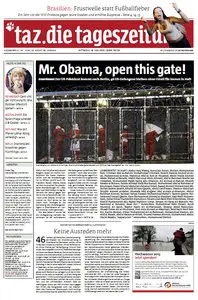 Tageszeitung TAZ vom 20 Juni  2013