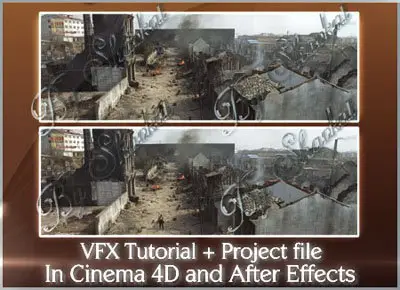 AE and C4D Video -VFX Tutorial and Project file