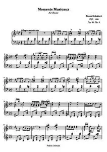 SchubertF - Moments Musicaux No. 3 in F Minor