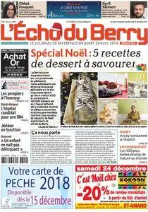 L'Echo du Berry (Édition du Cher) - 21 décembre 2017