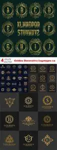 Vectors - Golden Decorative Logotypes 14