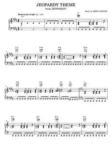 Jeopardy Theme - Merv Griffin, TV Theme Song (Piano Solo)