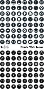 Vectors - Black Web Icons