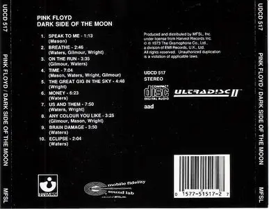Pink Floyd - Dark Side Of The Moon (1973) {MFSL UDCD II 517} *Repost by request*