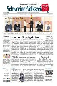 Schweriner Volkszeitung Hagenower Kreisblatt - 15. März 2018