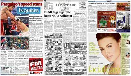 Philippine Daily Inquirer – November 15, 2010