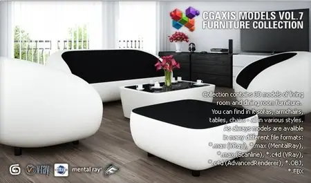 CGAxis Models Collection Furniture Vol.7 (Full Disc)