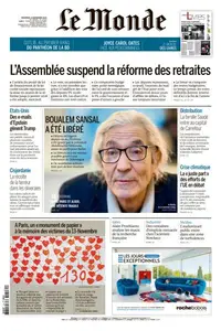 Le Monde du Vendredi 14 Novembre 2025