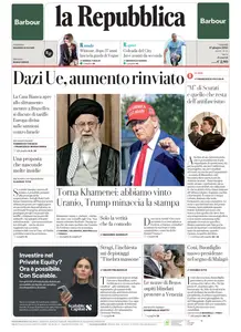 la Repubblica - 27 Giugno 2025