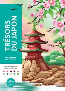 Christophe-Alexis Perez, "Coloriages mystères Trésors du Japon : Coloriez les chiffres et découvrez l'image"