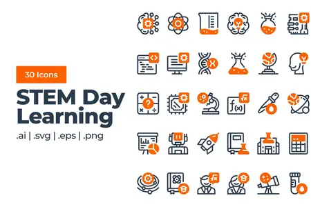 EE - STEM Day Learning - Icon Pack 4JBFGDJ