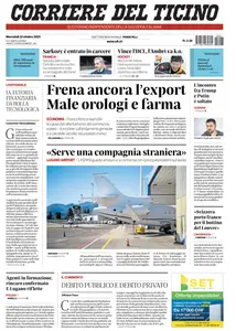 Corriere del Ticino - 22 Ottobre 2025