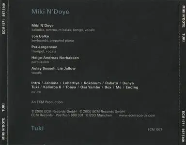 Miki N'Doye - Tuki (2006) {ECM 1971}
