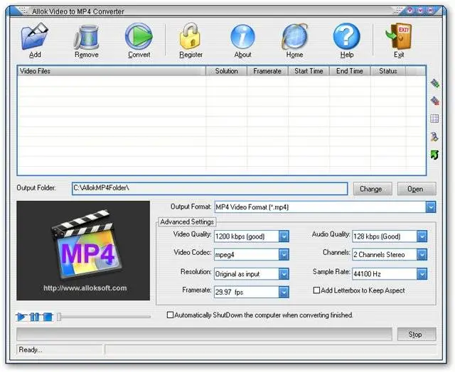 Allok Video to MP4 Converter 4.6.1009 Portable